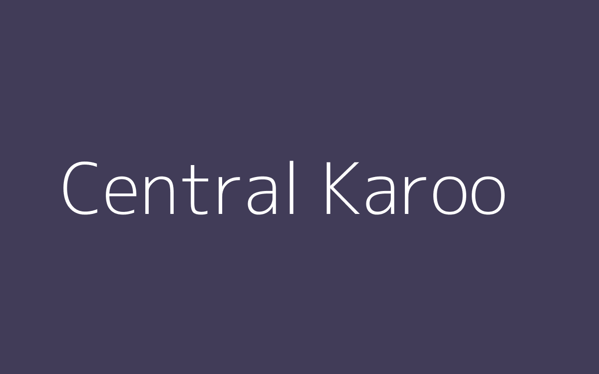Central Karoo